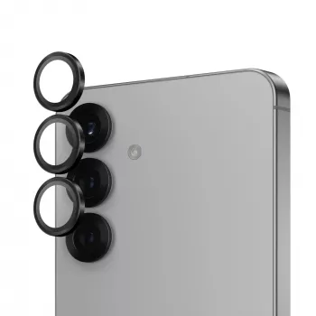 PanzerGlass® Hoops® Kameras lēcas aizsargs melns Samsung Galaxy S25