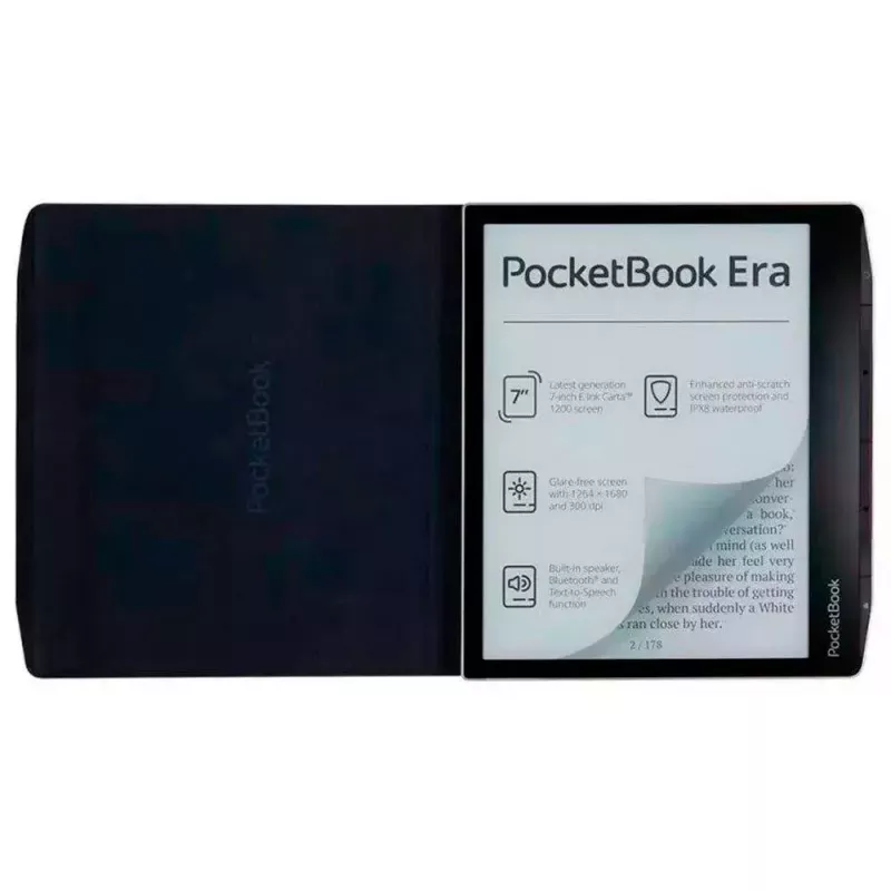 Planšetdatora maciņš PocketBook HN-QI-PU-700-WB-WW — aizsargapvalks 7 collu ierīcēm, zils