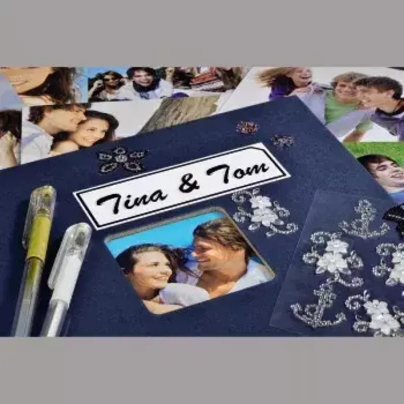 Hama Fine Art fotoalbums zils 50 loksnes 10 x 15 cm