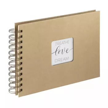 Hama Craft fotoalbums, brūns, 40 loksnes, 10 x 15, spirāļu iesējums