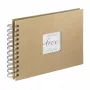 Hama Craft fotoalbums, brūns, 40 loksnes, 10 x 15, spirāļu iesējums