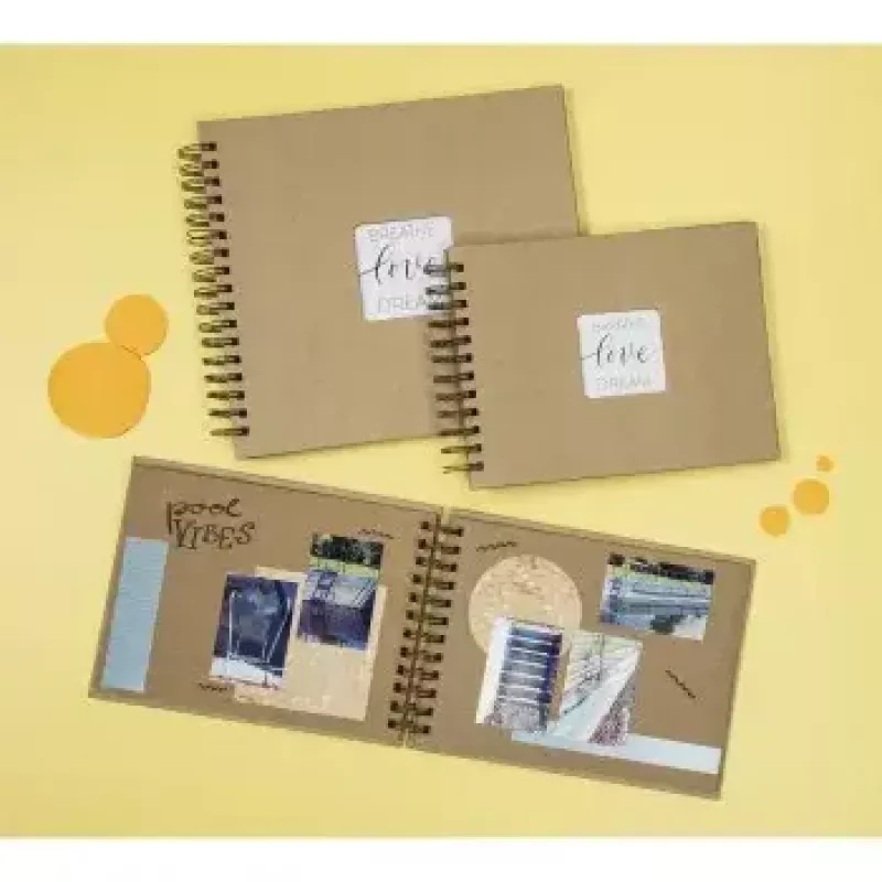 Hama Craft fotoalbums Brūns 80 lapas 10 x 15 Spirālveida iesējums