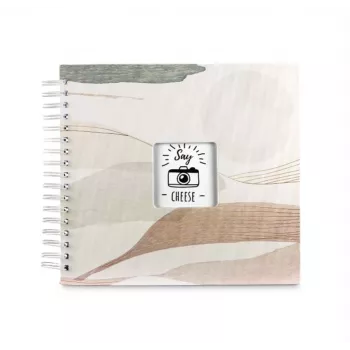 Hama Watercolor fotoalbums brūns 50 loksnes spirāles iesējums