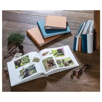 Hama Wrinkled fotoalbums zils 200 lapas 10 x 15 Grāmatu iesējums