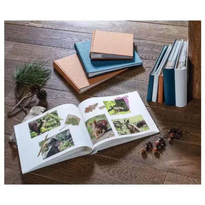 Hama Wrinkled fotoalbums zils 200 lapas 10 x 15 Grāmatu iesējums