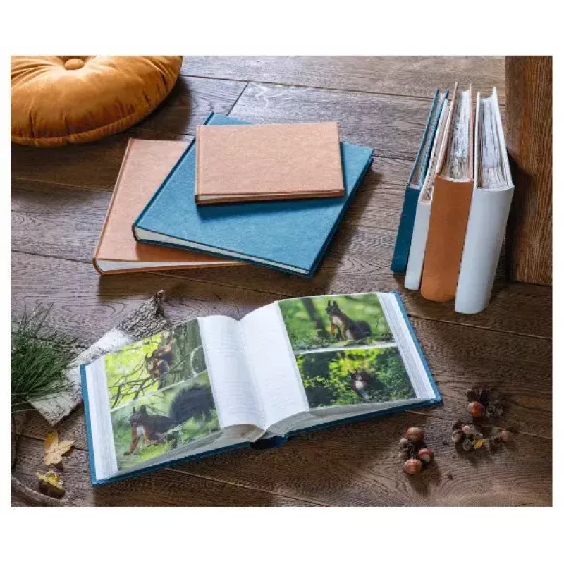 Hama Wrinkled fotoalbums zils 200 lapas 10 x 15 Grāmatu iesējums