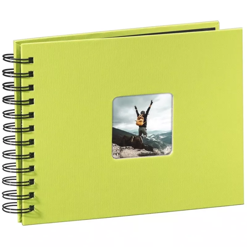Hama fotoalbums Zaļš 50 lapas 10 x 15 Spirālveida iesējums