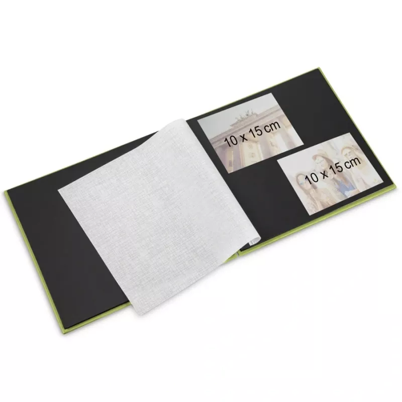 Hama fotoalbums Zaļš 100 loksnes 10 x 15 Spirāles iesējums