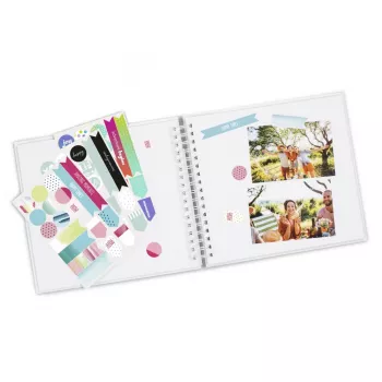 Fotoalbums Hama 00007293 Balts Spirāļu iesējums 280x240 mm
