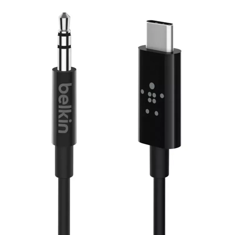 Audio kabelis Belkin RockStar 3.5mm ar USB-C savienotāju
