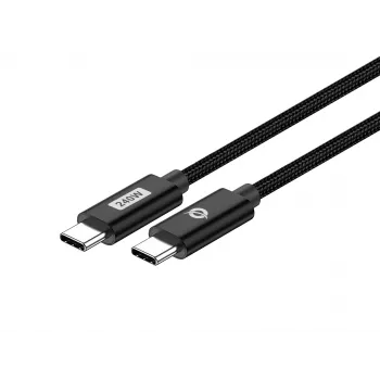 Conceptronic ETTA03B12 USB C-C PD 3.1 240W ātrās uzlādes kabelis 1,2 m, 48V 5A, 480 Mb/s, ar E-Mark