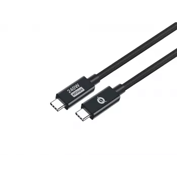 Conceptronic ETTA04B20 USB 4.0 Gen 3 C-C PD 3.1 240W kabelis 2m, 48V 5A, 40Gbps, E-Mark