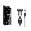 Conceptronic ETTA05B15 USB 3-vienā PD 3.0 60W uzlādes kabelis 1,5 m, 20V 3A, 480Mbps