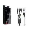Conceptronic ETTA06B15 USB 3-in-1 PD 3.0 100W ātrās uzlādes kabelis 1,5 m, 20 V 5 A, 480 Mbps, E-Mark