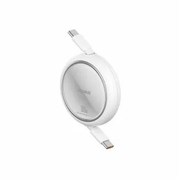 USB kabelis Baseus Free2Pull 1 m USB C balts