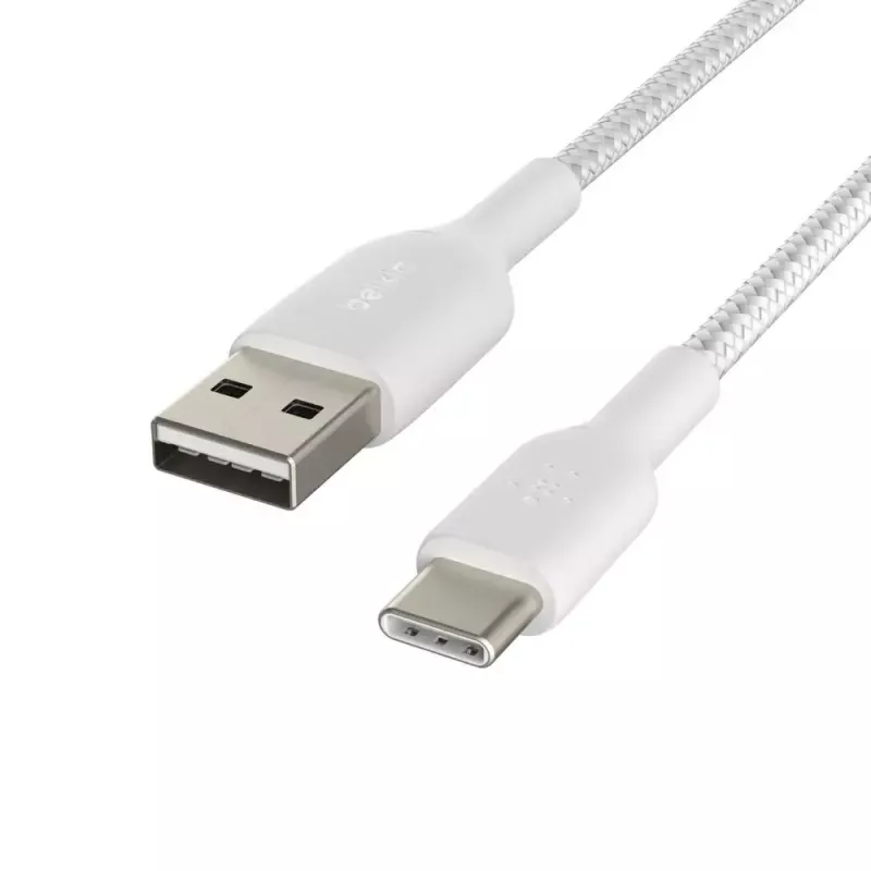 USB kabelis Belkin CAB002BT3MWH 3 m USB A USB C Balts