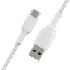 USB kabelis Belkin CAB002BT3MWH 3 m USB A USB C Balts