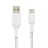 USB kabelis Belkin CAB002BT3MWH 3 m USB A USB C Balts
