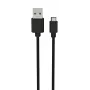 USB kabelis Ansmann 1700-0129 1m USB A Micro-USB B Melns
