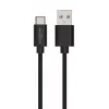 USB kabelis Ansmann 1700-0130 1m USB A USB C Melns