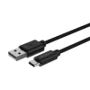 USB kabelis Ansmann 1700-0130 1m USB A USB C Melns