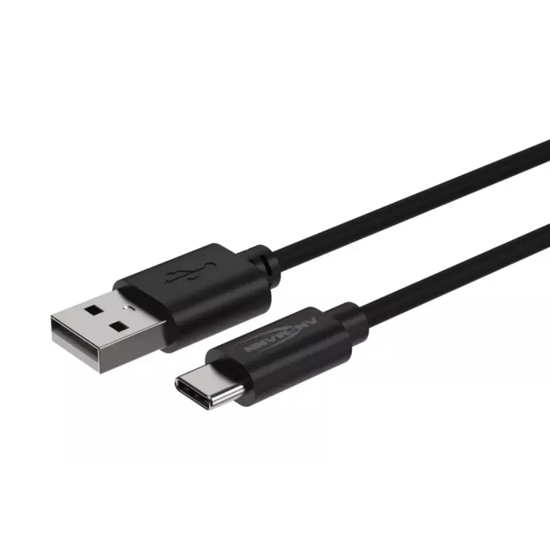 USB kabelis Ansmann 1700-0130 1m USB A USB C Melns