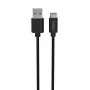 USB kabelis Ansmann 1700-0130 1m USB A USB C Melns