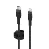Lightning kabelis Belkin CAA011BT2MBK 2m melns USB C uz Lightning