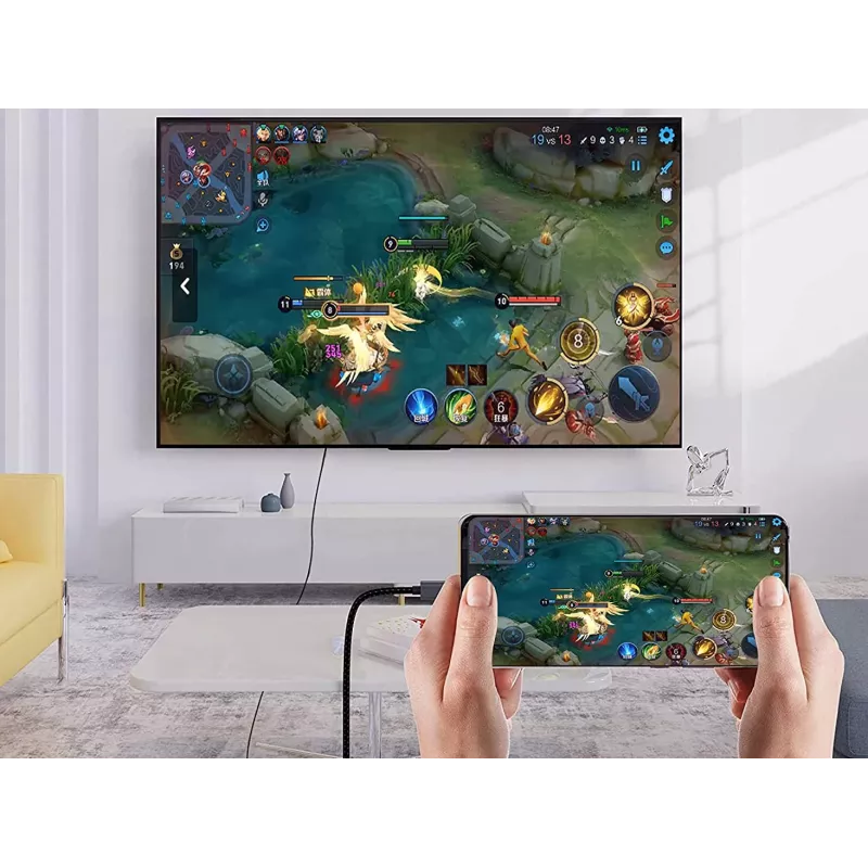 Conceptronic USB-C uz HDMI kabelis, vīrišķais-vīrišķais, 4K 60 Hz, 2 m, USB Type-C, HDMI, vīrišķais, vīrišķais, taisns