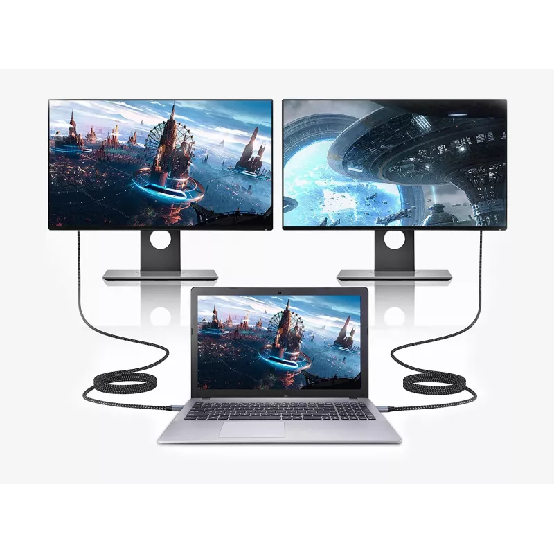 Conceptronic USB-C uz HDMI kabelis, vīrišķais-vīrišķais, 4K 60 Hz, 2 m, USB Type-C, HDMI, vīrišķais, vīrišķais, taisns