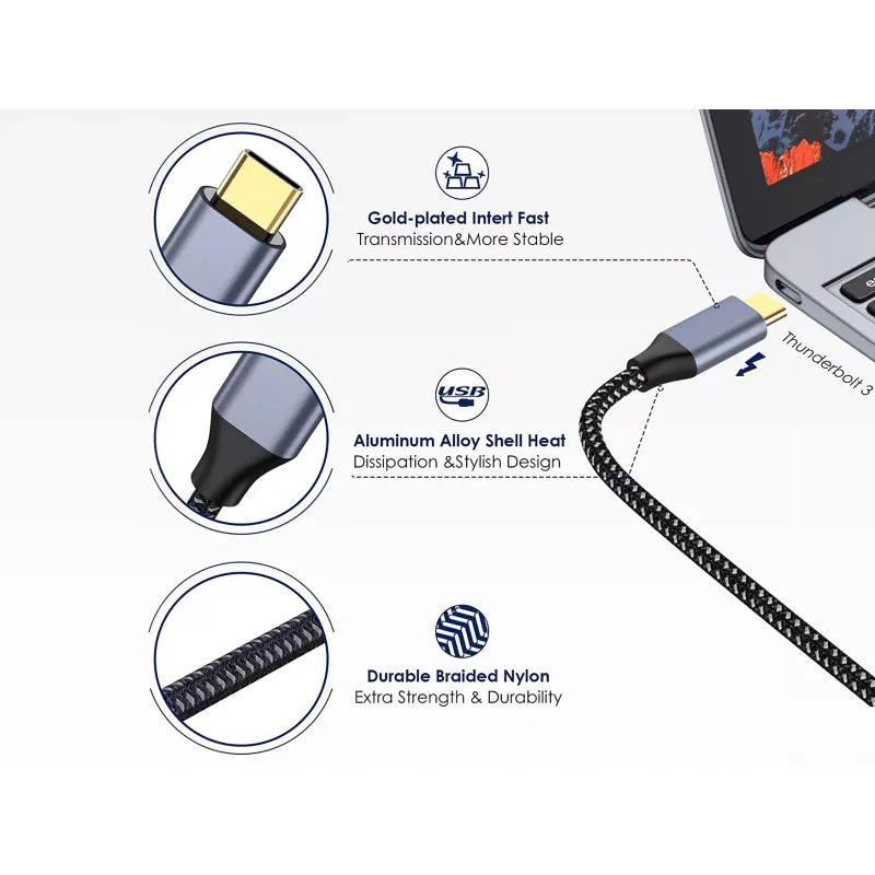Conceptronic USB-C uz HDMI kabelis, vīrišķais-vīrišķais, 4K 60 Hz, 2 m, USB Type-C, HDMI, vīrišķais, vīrišķais, taisns