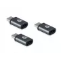 Conceptronic DONN USB-C uz Micro USB OTG adapteris, 3 gab. iepakojumā