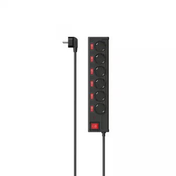 Hama 00223158 viedais strāvas sadalītājs 6 maiņstrāvas kontaktligzdas 1,4 m 3680 W