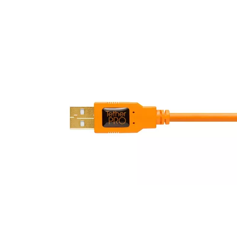 USB kabelis Tether Tools CU5430ORG 4,6 m USB A uz Micro-USB B, oranžs
