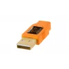 USB kabelis Tether Tools CU5430ORG 4,6 m USB A uz Micro-USB B, oranžs