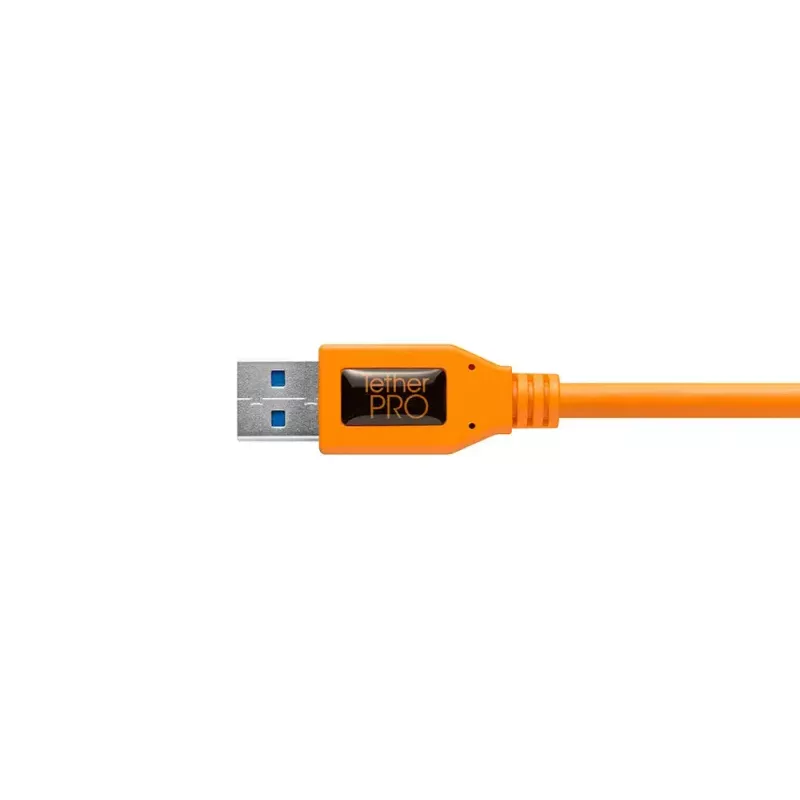 USB kabelis Tether Tools CU5454 4.6m USB 3.2 Gen 1 Micro-USB B oranžs