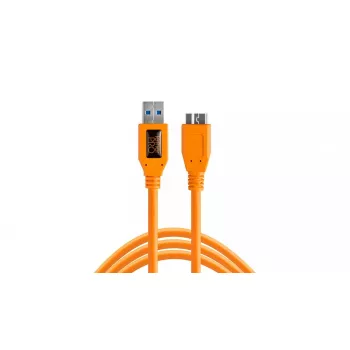USB kabelis Tether Tools CU5454 4.6m USB 3.2 Gen 1 Micro-USB B oranžs