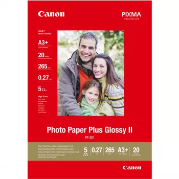 Canon PP-201 Glossy II Photo Paper Plus A3 Plus - 20 loksnes, 260 g/m², A3