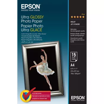 Epson Ultra Glossy Photo Paper - A4 - 15 Sheets