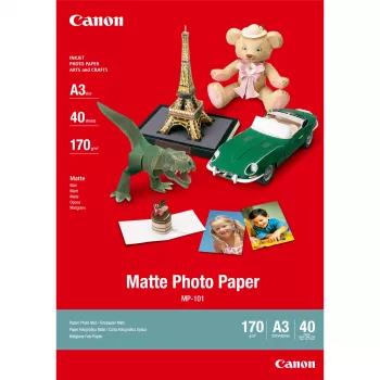 Canon MP-101 Matēts fotopapīrs A3 - 40 loksnes, 170 g/m², A3 (297 x 420 mm), 40 loksnes