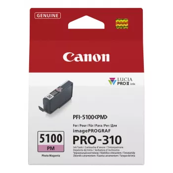 Canon PFI-5100 PM tintes kasetne 1 gab. Oriģināla foto fuksīna krāsa