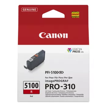 Canon PFI-5100 R tintes kārtridžs 1 gab. Oriģināls Sarkana