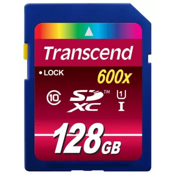 Flash atmiņa Transcend 128 GB SDXC UHS-I 600x TS128GSDXC10U1