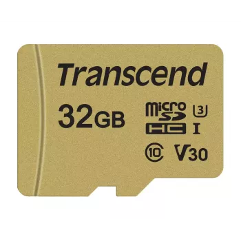 Flash Memory Transcend 32GB MicroSDHC UHS-I 500S