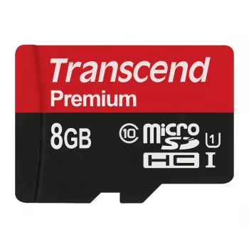 Flash Memory Transcend 8GB MicroSDHC Class 10 UHS-I TS8GUSDCU1