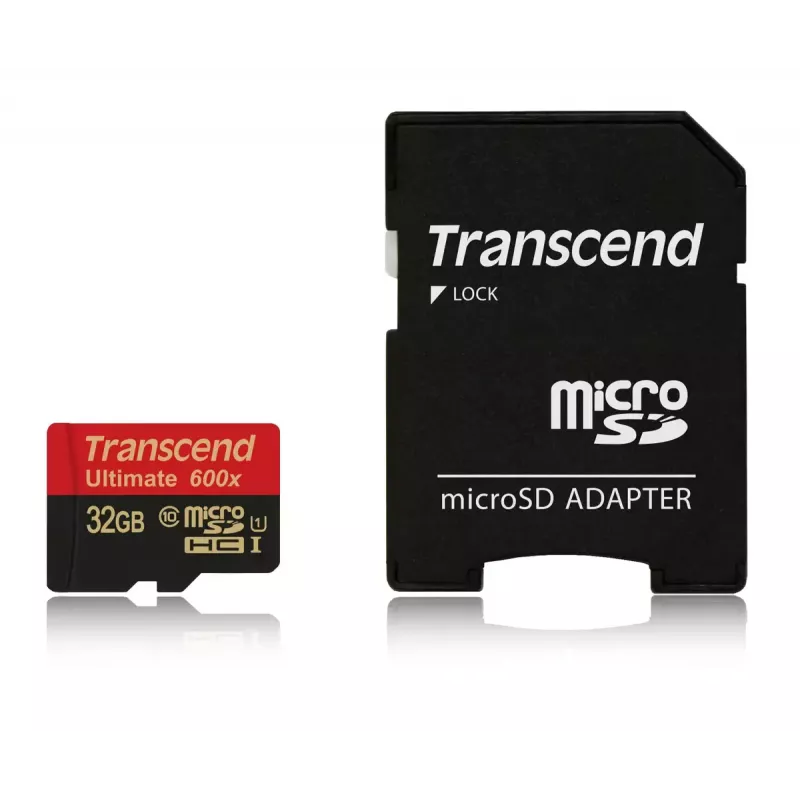 MicroSDHC Transcend 32GB UHS-I 600x Class 10 TS32GUSDHC10U1