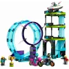 LEGO komplekts LEGO City Stuntz 60361 Ultimate Stunt Riders Challenge — triku motociklu rotaļu komplekts