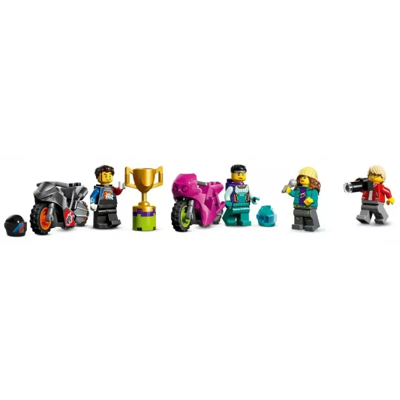 LEGO komplekts LEGO City Stuntz 60361 Ultimate Stunt Riders Challenge — triku motociklu rotaļu komplekts