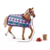 schleich HORSE CLUB angļu tīrasiņu zirgs ar segu, Zirgu staļļa, Zirgi, 5 gadi, Daudzkrāsains, Plastmasa