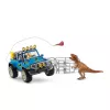 schleich Dinosaurs bezceļu transportlīdzeklis ar dinozauru priekšposteni, Dinozauri un vulkāns, Pētniecības stacija, 4 gadi, Daudzkrāsains, Plastmasa